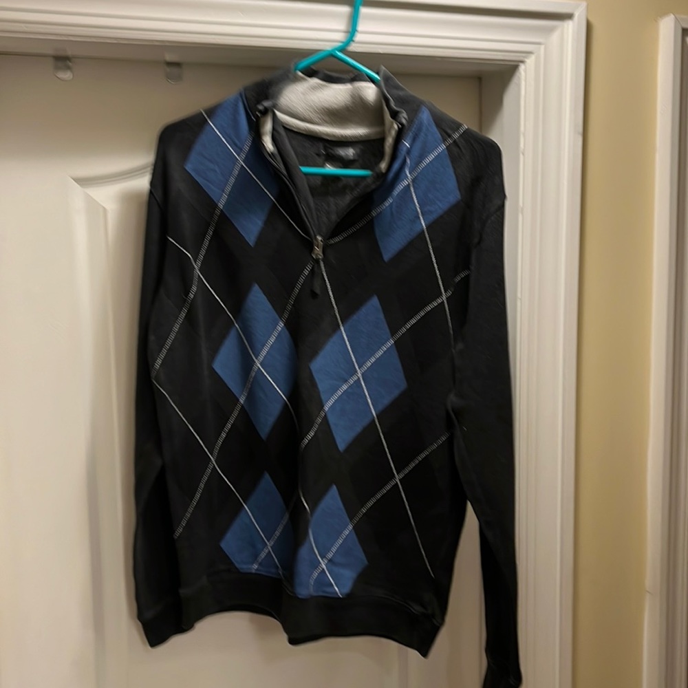 Men’s Medium Method Zipper V-Neck Sweater